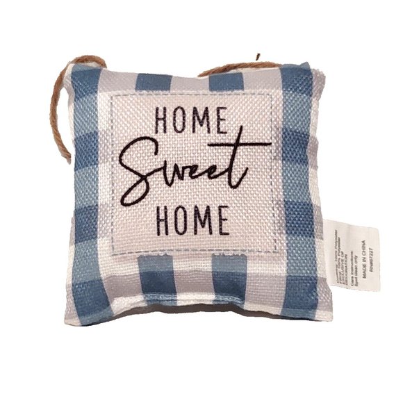 True Living Home Sweet Home Refined Rustic Hanging Door Accent Pillow 5.5"X 5.5" - Picture 1 of 7
